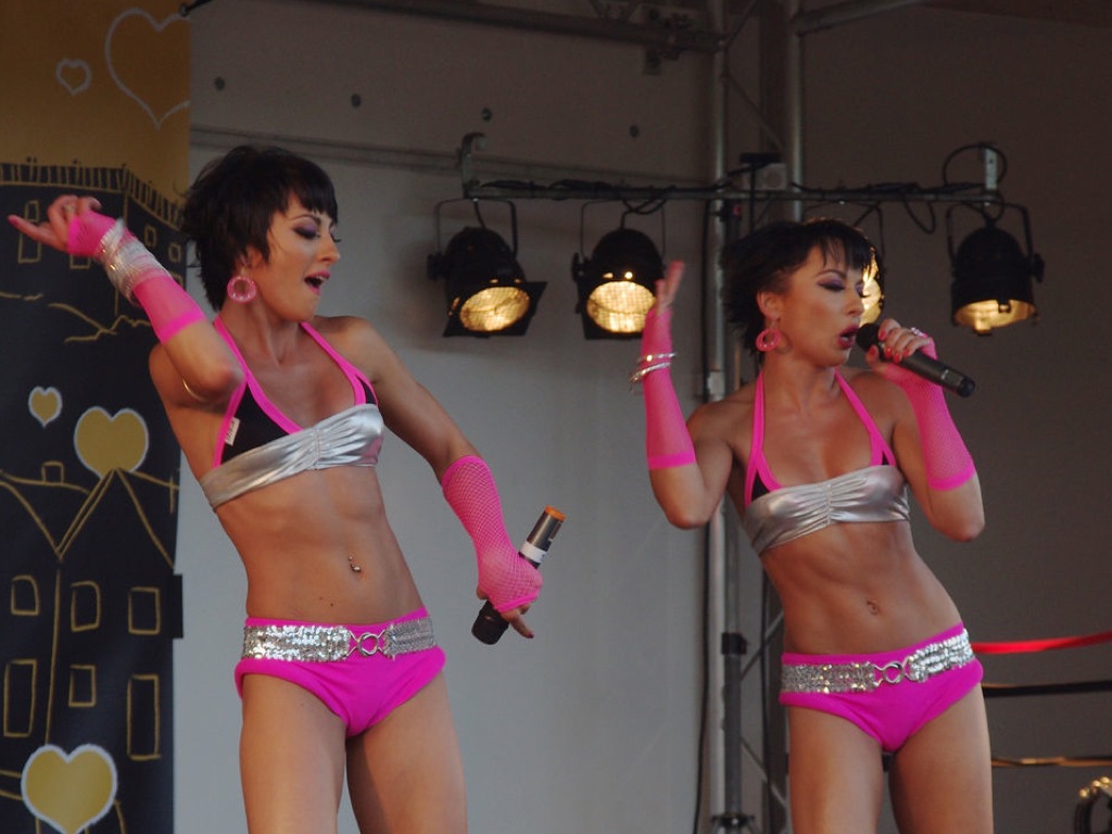 The Cheeky Girls performing live