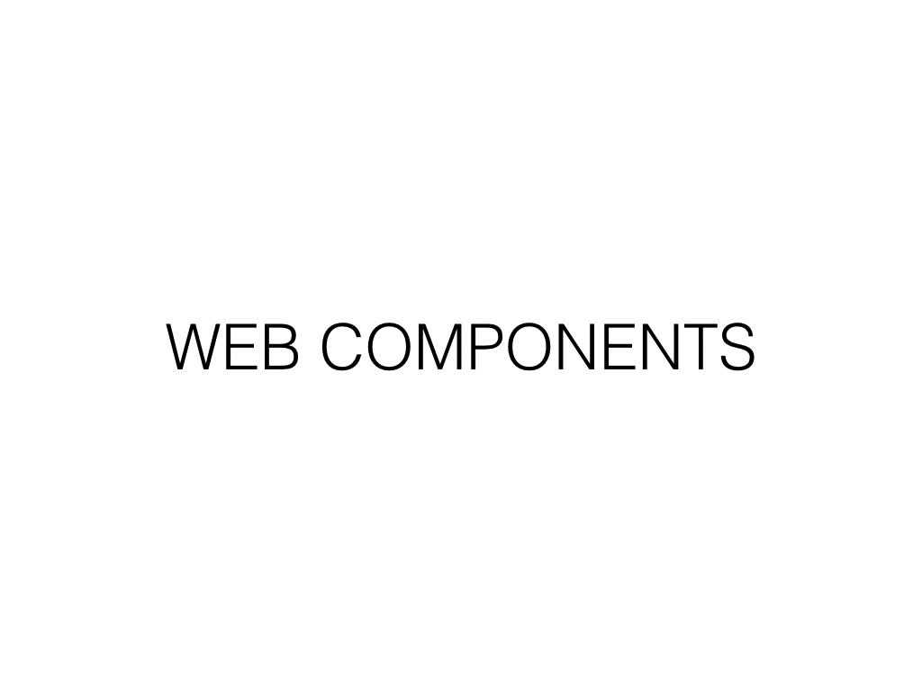 Letters making up 'Web Components' morphing into 'Spec. Own. Entomb.'